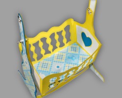 Bild von Innenseite der Babywiege